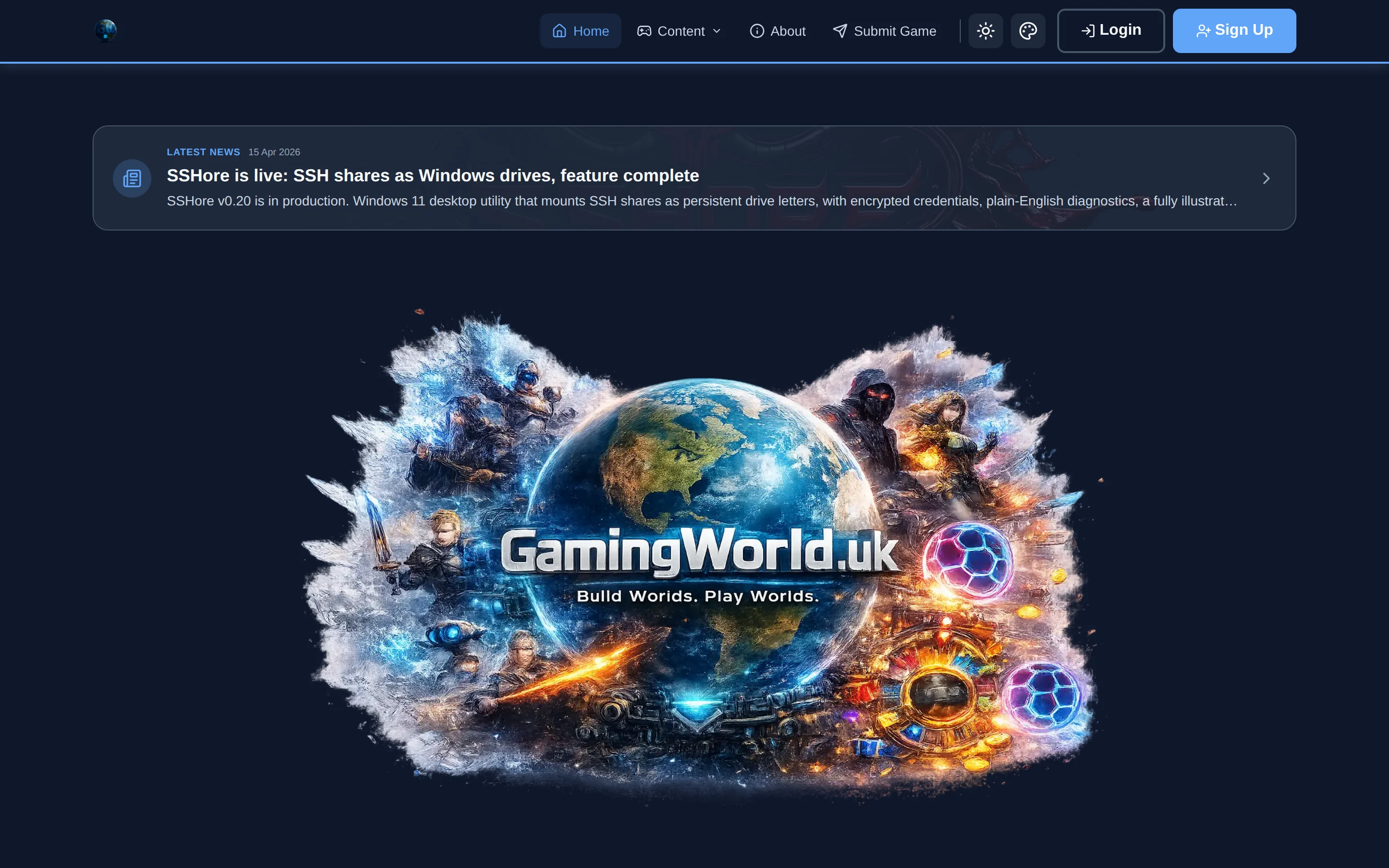 Gaming World — An indie-only game platform — reviews, hosting, devlogs, no AAA noise.