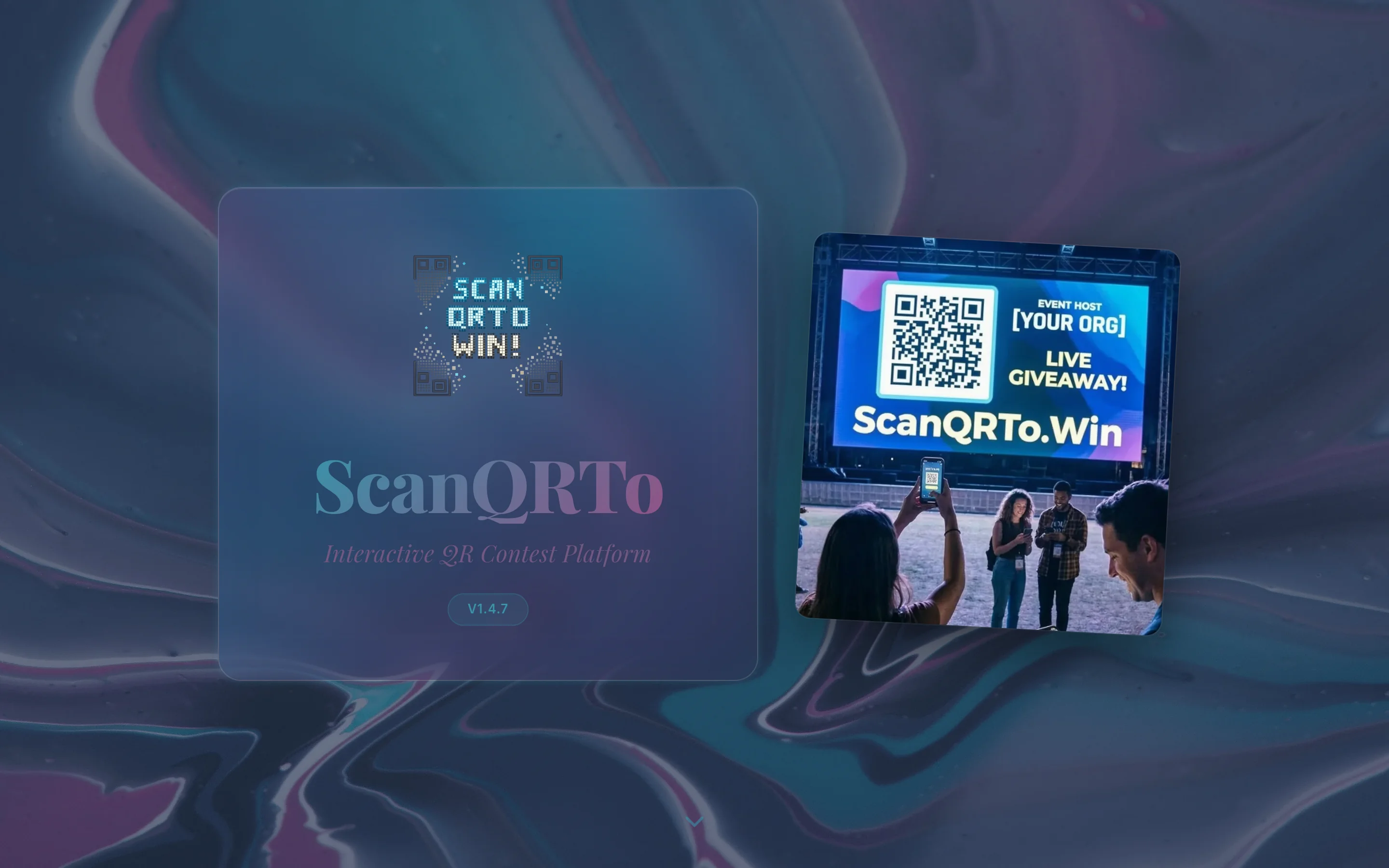 ScanQRTo.WIN — QR-code contest platform — instant or delayed wins, prize stock, lead capture, all in one Go binary.